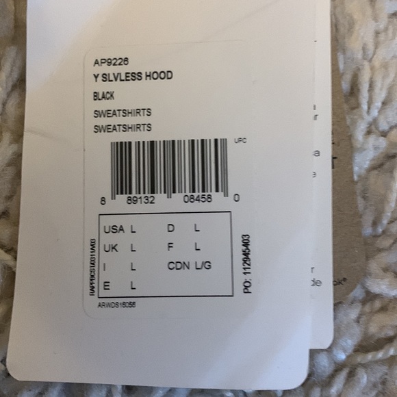 Reebok Y Sleeveless Hoodie - Picture 2 of 2